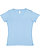 LADIES V-NECK PREMIUM JRSY TEE Light Blue 
