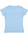LADIES V-NECK PREMIUM JRSY TEE Light Blue Back
