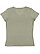 LADIES V-NECK MELANGE TEE Military Green Melange Back