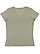 LADIES V-NECK MELANGE TEE Military Green Melange Back