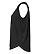 Women's Fine Jersey Tank Top Black Ghosted Side View