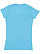 LADIES FITTED V-NECK TEE Aqua 1 Back