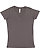 LADIES FITTED V-NECK TEE Charcoal 1