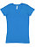 LADIES FITTED V-NECK TEE Cobalt 1