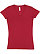 LADIES FITTED V-NECK TEE Garnet 1
