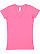 LADIES FITTED V-NECK TEE Hot Pink 