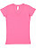 LADIES FITTED V-NECK TEE Hot Pink 1