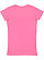 LADIES FITTED V-NECK TEE Hot Pink Back