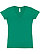 LADIES FITTED V-NECK TEE Kelly 