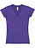 LADIES FITTED V-NECK TEE Purple 1