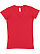 LADIES FITTED V-NECK TEE Red 
