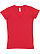 LADIES FITTED V-NECK TEE Red 1