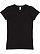 LADIES FITTED FINE JERSEY TEE Black 