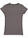 LADIES FITTED FINE JERSEY TEE Charcoal Back