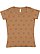 LADIES FIVE STAR TEE Coyote Brown Star 