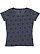 LADIES FIVE STAR TEE Denim Star Back