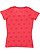 LADIES FIVE STAR TEE Red Star Back