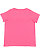 LADIES CURVY V-NECK TEE Hot Pink Back