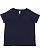 LADIES CURVY V-NECK TEE Navy 