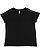 LADIES CURVY V-NCK FNE JRY TEE Blended Black 