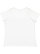 LADIES CURVY V-NCK FNE JRY TEE Blended White Back