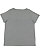 LADIES CURVY V-NCK FNE JRY TEE Granite Heather Back