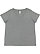 LADIES CURVY V-NCK FNE JRY TEE Granite Heather 