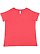 LADIES CURVY V-NCK FNE JRY TEE Vintage Red 