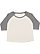 LADIES CURVY BASEBALL TEE Natural Heather/Grnite Heather 1