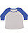 LADIES CURVY BASEBALL TEE Vintage Heather/Vintage Royal 