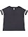 LADIES CURVY FOOTBALL TEE Vintage Navy/Blended White 