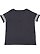 LADIES CURVY FOOTBALL TEE Vintage Navy/Blended White Back