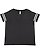 LADIES CURVY FOOTBALL TEE Vintage Smoke/Blended White 