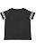 LADIES CURVY FOOTBALL TEE Vintage Smoke/Blended White Back