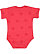 INFANT FIVE STAR BODYSUIT Red Star Back