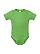 Infant Baby Rib Bodysuit Apple Ghosted Front View