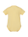 Infant Baby Rib Bodysuit Banana Ghosted Back View