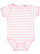 INFANT BABY RIB BODYSUIT Ballerina-White Stripe 