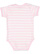 INFANT BABY RIB BODYSUIT Ballerina-White Stripe Back