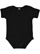 INFANT BABY RIB BODYSUIT Black Open