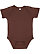 INFANT BABY RIB BODYSUIT Brown 