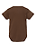 Infant Baby Rib Bodysuit Brown Ghosted Back View