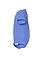 Infant Baby Rib Bodysuit Carolina Blue Ghosted Side View