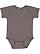 INFANT BABY RIB BODYSUIT Charcoal 