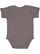 INFANT BABY RIB BODYSUIT Charcoal Back