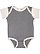 INFANT BABY RIB BODYSUIT Grnite Heather/Natural Heather 