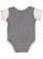 INFANT BABY RIB BODYSUIT Grnite Heather/Natural Heather Back