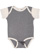 INFANT BABY RIB BODYSUIT Grnite Heather/Natural Heather Open