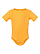 Infant Baby Rib Bodysuit Gold Ghosted Front View