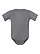 Infant Baby Rib Bodysuit Granite Heather Ghosted Front View